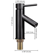 Yescom Bathroom Faucet Single Hole 1-Handle Cold Hot 7.5"H Image