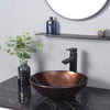 Aquaterior Bathroom Vessel Faucet Square Cold & Hot 11.8"H