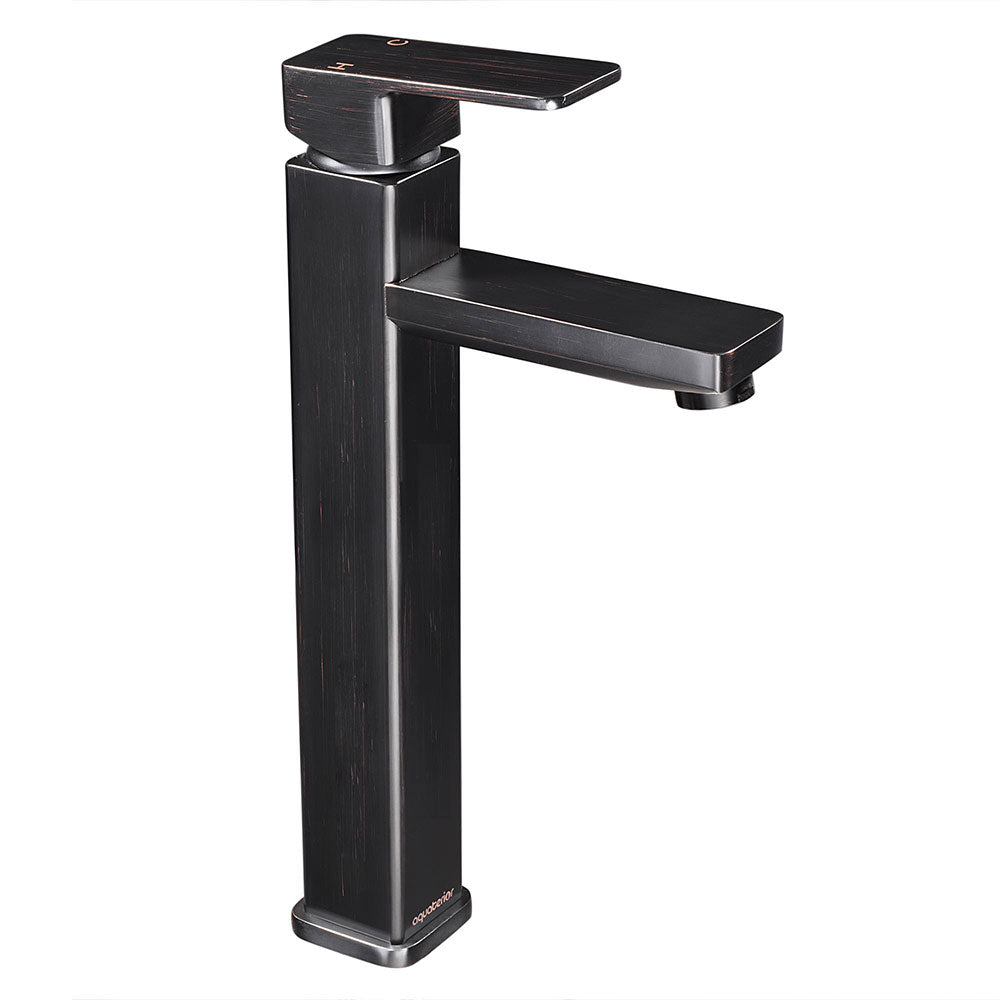 Yescom Bathroom Vessel Faucet Square Cold & Hot 11.8"H Image