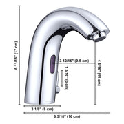 Yescom Touchless Lavatory Sink Faucet Hot & Cold 7" Image