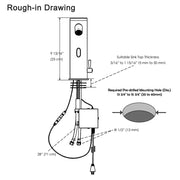 Yescom Touchless Lavatory Sink Faucet Hot & Cold 10" Image