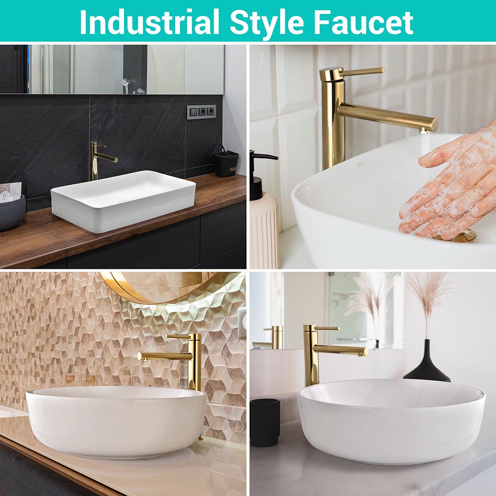 Yescom Single Handle Bathroom Faucet 13" Tall Image