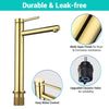 Aquaterior Single Handle Bathroom Faucet 13" Tall