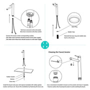 Yescom Single Handle Bathroom Faucet 13" Tall Image