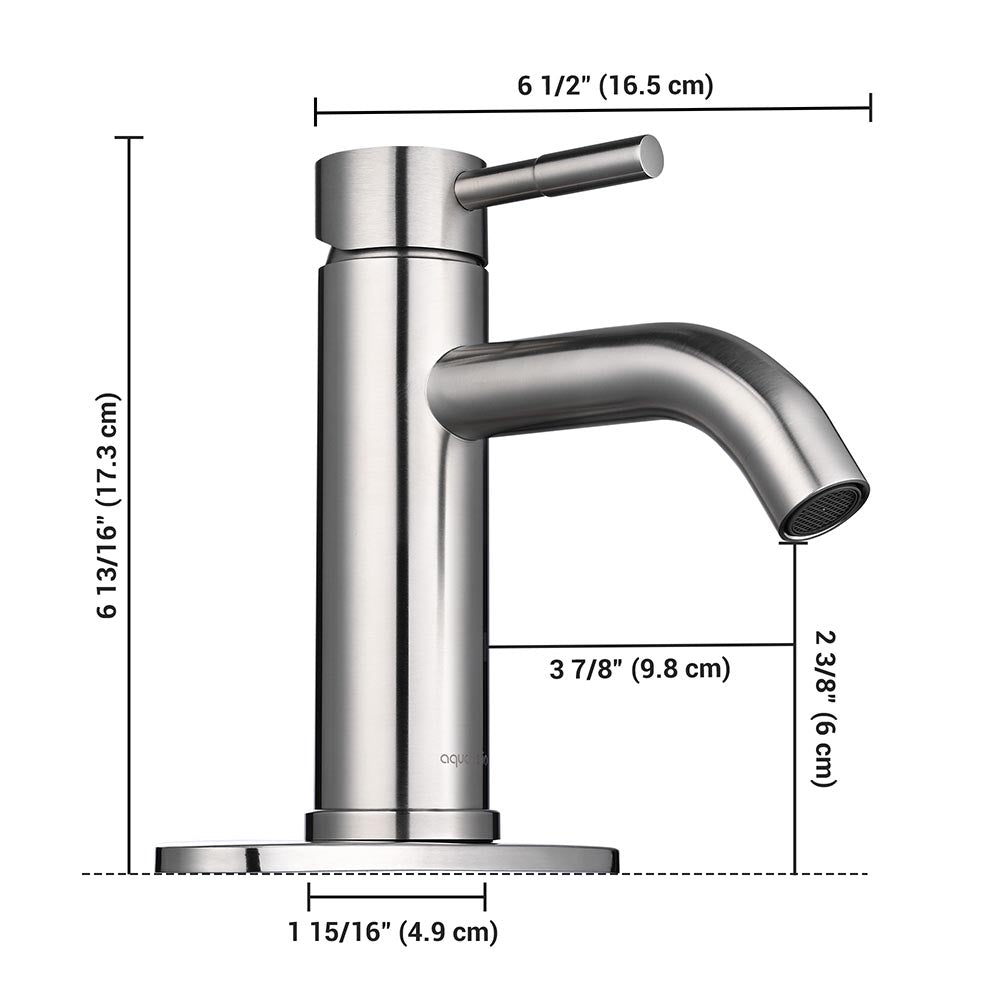 Yescom Bathroom Sink Faucet 1-Handle Cold & Hot, 7.5"H Image