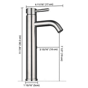 Yescom 12" Bathroom Bar Sink Vessel Faucet Finish Options Image