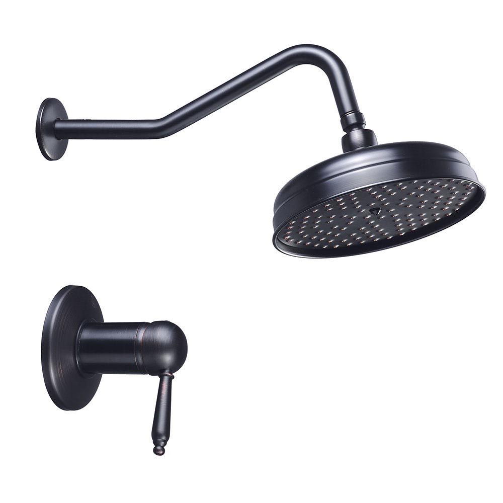 Yescom Rain Shower Head Bath Shower Faucet Oil Rubbed Bronze Image