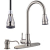 Aquaterior Pull-down Kitchen Bar Faucet Single-handle Finish Color Opt