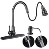 Aquaterior Pull-down Kitchen Bar Faucet Single-handle Finish Color Opt