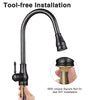 Aquaterior Pull-down Kitchen Bar Faucet Single-handle Finish Color Opt