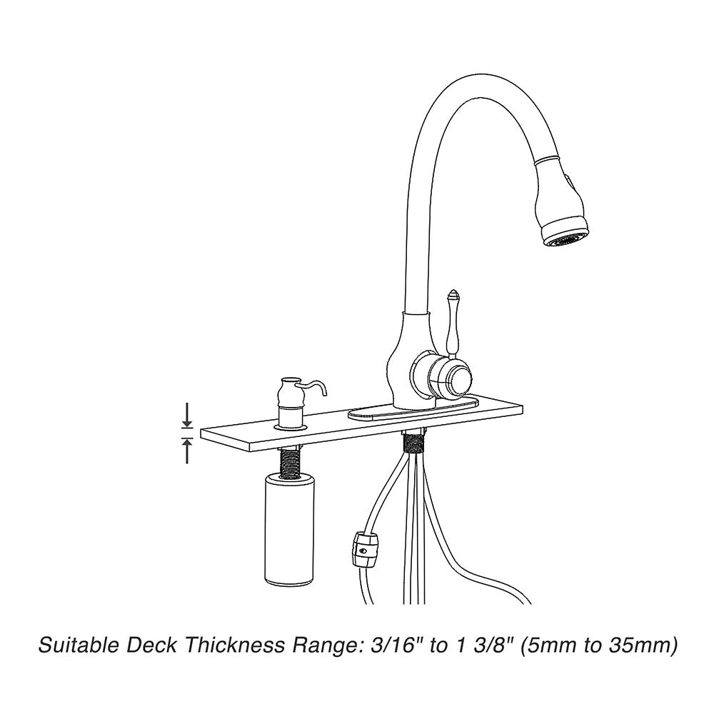 Yescom Pull-down Kitchen Bar Faucet Single-handle Finish Color Opt Image