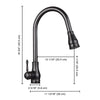 Aquaterior Pull-down Kitchen Bar Faucet Single-handle Finish Color Opt