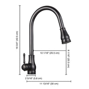 Yescom Pull-down Kitchen Bar Faucet Single-handle Finish Color Opt Image