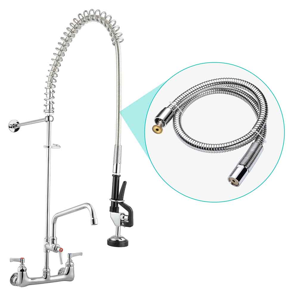 Yescom 41" Flex Pre-Rinse Faucet Hose 7/8"-20 UNEF Male Image