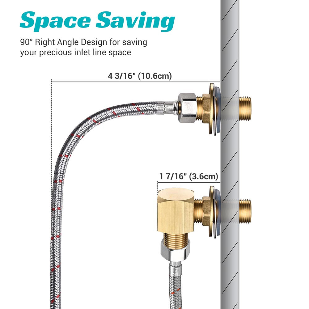 Yescom Wall Mount Faucet Kit G1/2" BSP Male Thread Image