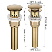 Yescom Bathroom Sink Faucet 1-Handle Cold & Hot, 7.5"H Image