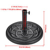 Yescom Outdoor Patio Umbrella Base Stand 20Lb (D2 3/16")