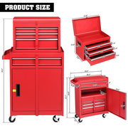 Yescom Rolling Tool Chest Combo 20 in. 4-Drawer Lockable Image