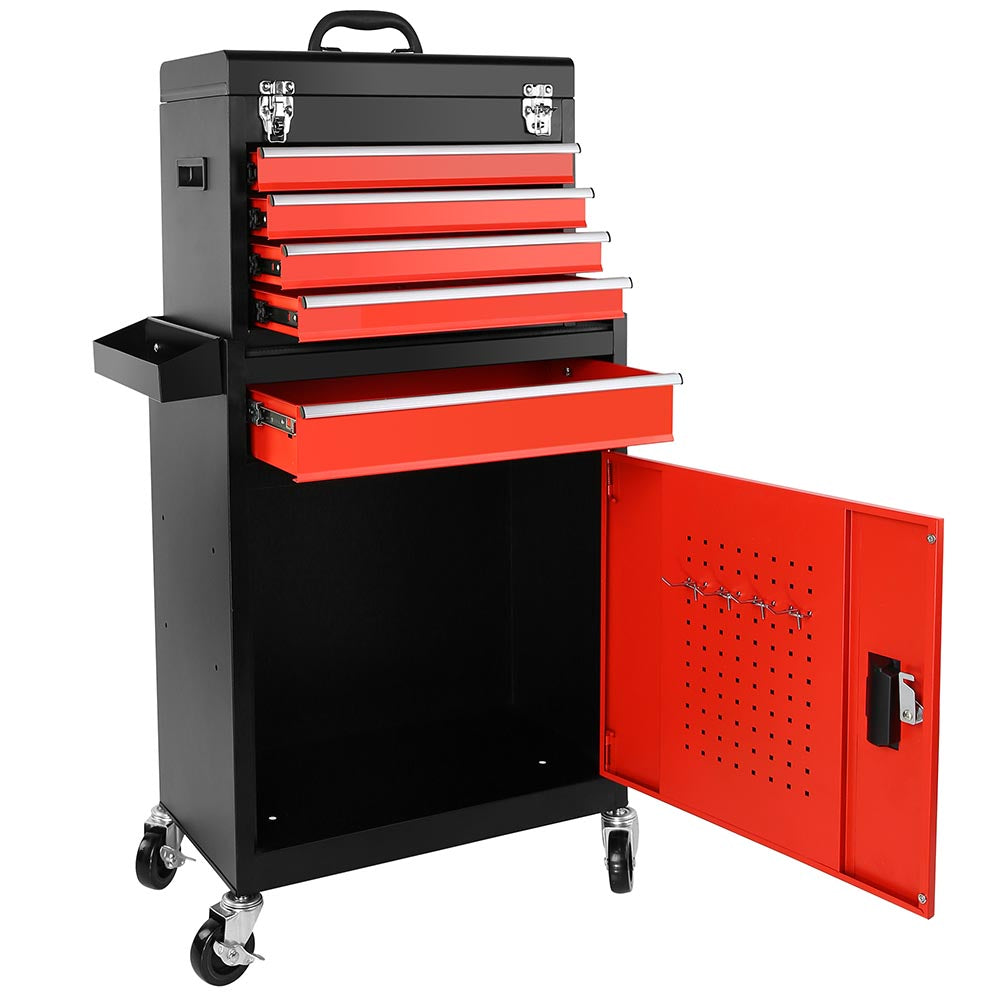 Yescom Rolling Tool Chest Combo 21 in. 5-Drawer Lockable Image