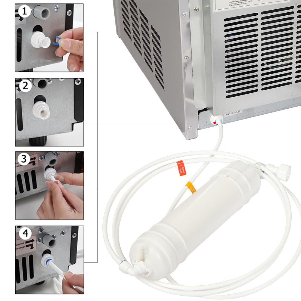 Yescom Ice Cube Maker 150lbs/24h Self-sterilizing Image