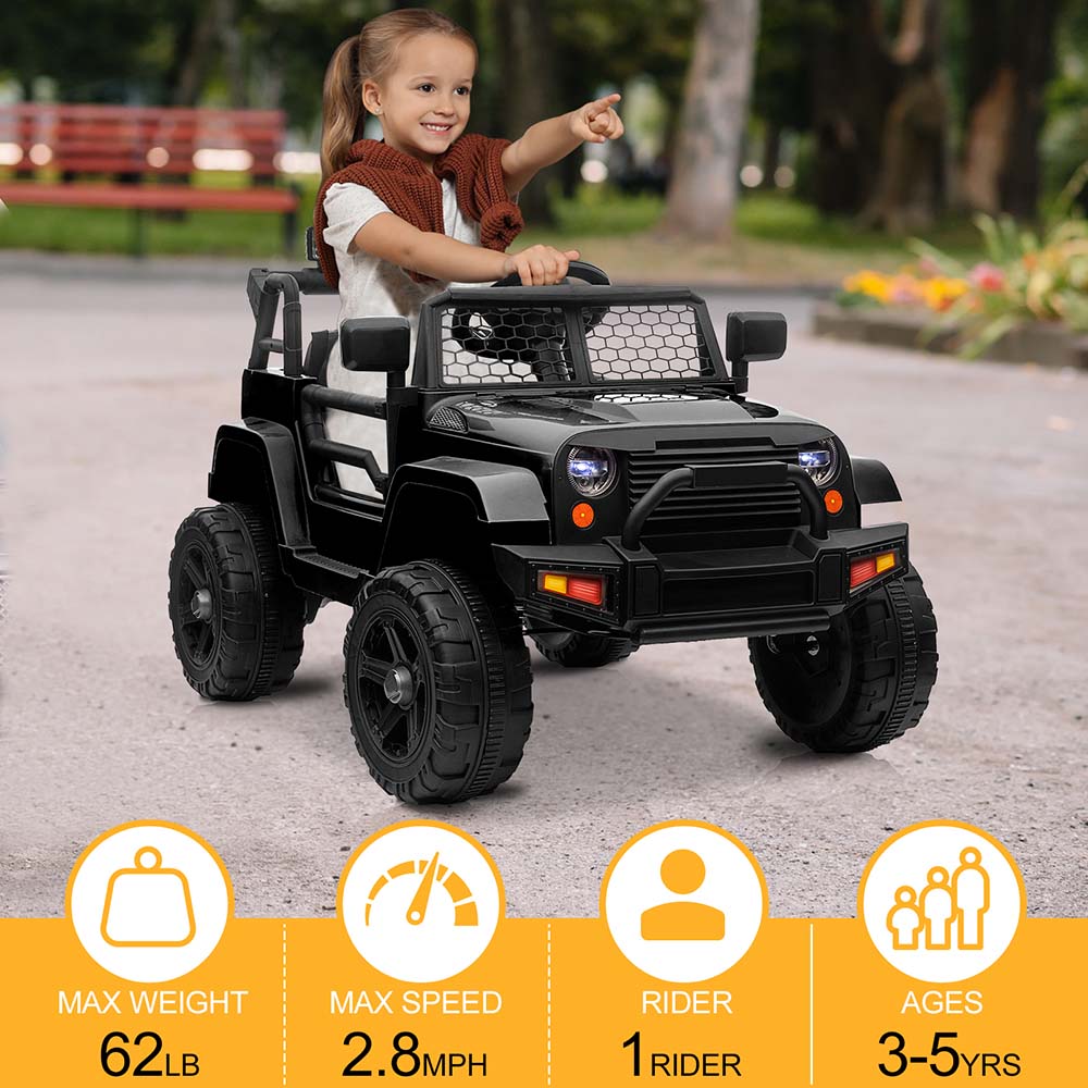 Yescom 12V Ride On Car Jeep Dual Drive Parent Control Image