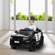 Yescom 12V Ride On Police Car Remote Control Headlights & MP3 Image