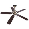 Yescom 51" Ceiling Fan w/ 3 Lights Remote Reversible 5-Blade Bronze