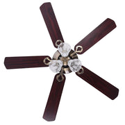 Yescom 51" Ceiling Fan w/ 3 Lights Remote Reversible 5-Blade Bronze Image