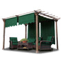 Yescom 2x 15'7" x 4'1" Replacement Pergola Shade Canopy, Green Image