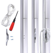 Yescom 25ft Sectional Flag Pole with Light Image