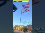 Yescom 20ft. Telescopic Flagpole with Tire Mount