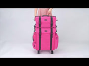 Byootique 2 in 1 Rolling Makeup Suitcase with Drawers Nylon