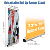 Yescom Retractable Banner Stand 33" x 79" Base 10ct/pack