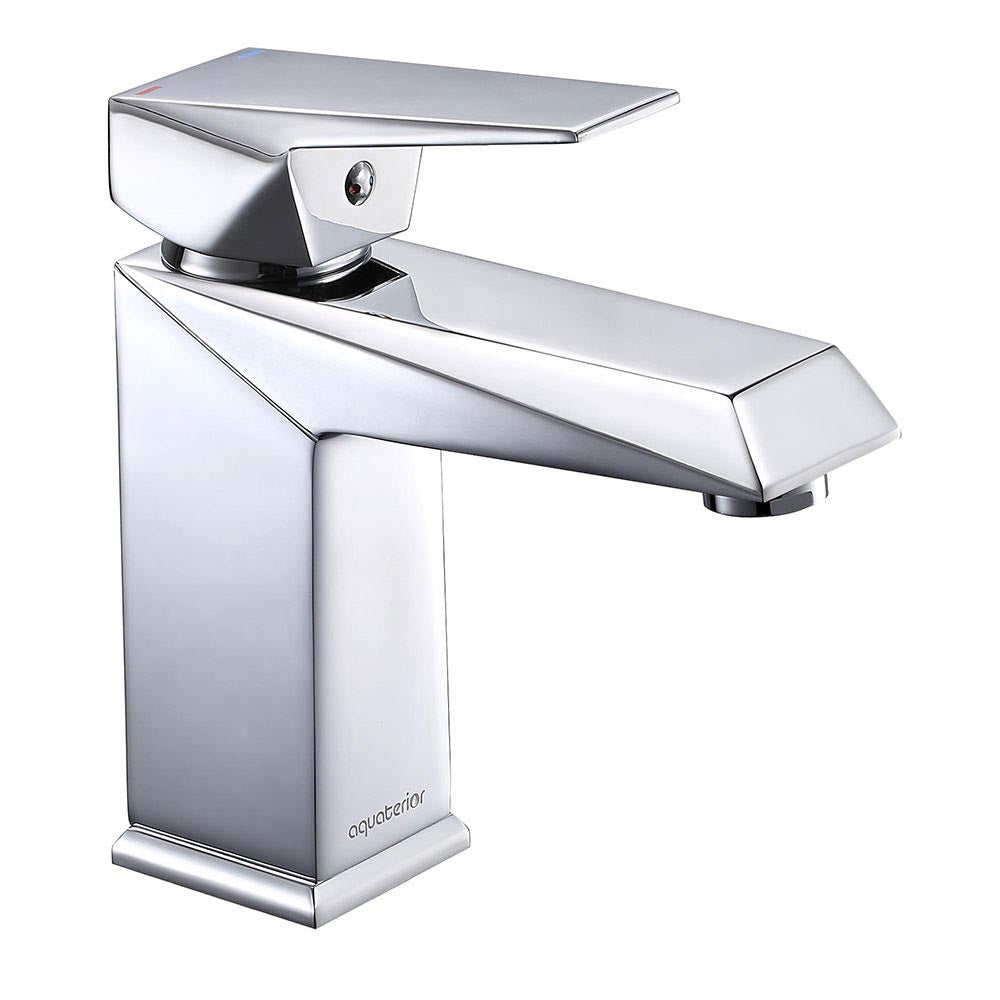 Yescom Single Handle Bathroom Faucet Cold Hot 7"H, Chrome Image