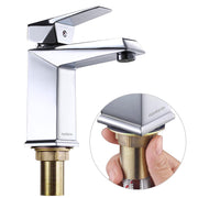 Yescom Single Handle Bathroom Faucet Cold Hot 7"H Image