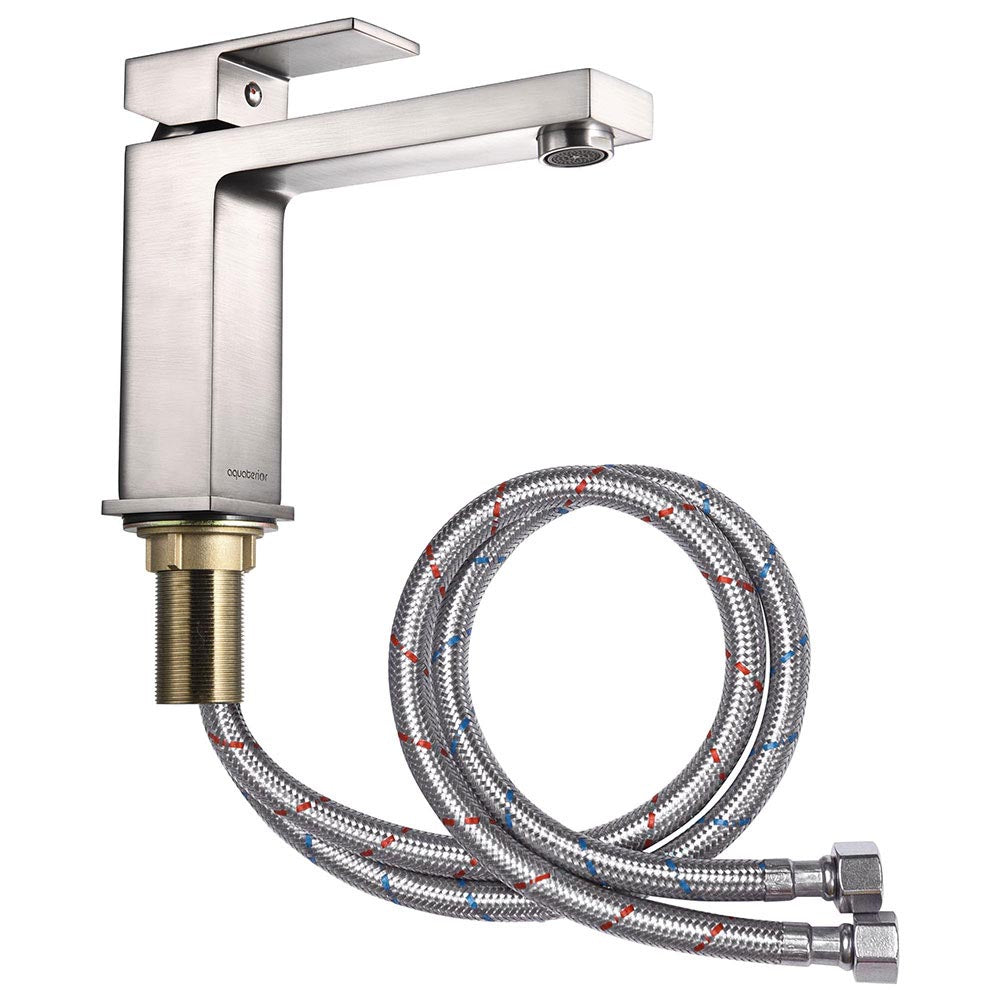 Yescom 6.5" Bathroom Faucet Single Handle Brushed Nickel Image