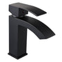 Yescom Single Handle Bathroom Faucet Square Cold Hot, Matte Black Image