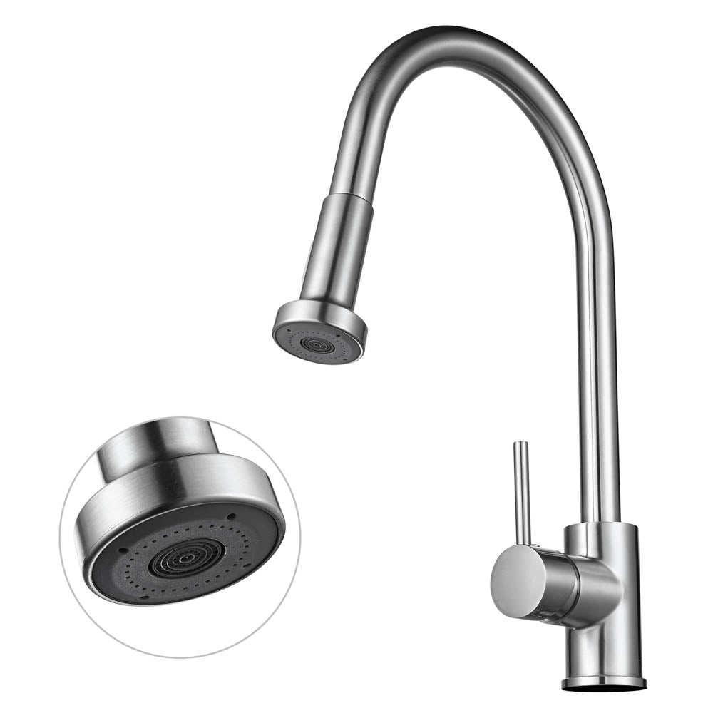 Yescom Kitchen Faucet with Pull Out Spray 2.2GPM Brushed Nickel Image