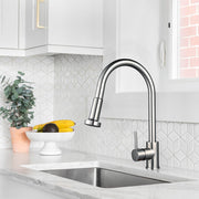 Yescom Kitchen Faucet with Pull Out Spray 2.2GPM Brushed Nickel Image