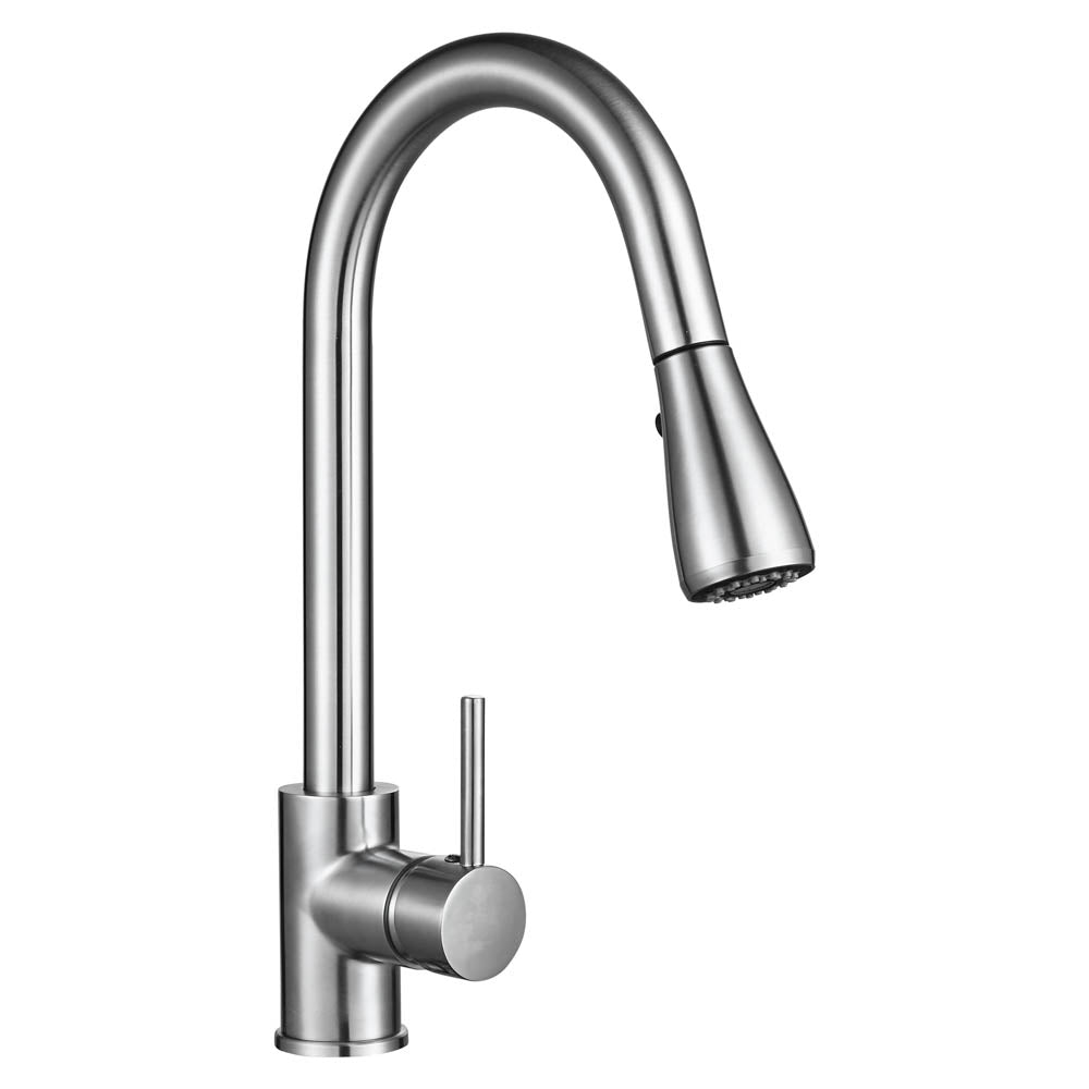 Yescom Pull Down Kitchen Faucet with Sprayer 2.2GPM Brushed Nickel Image