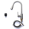 Aquaterior Pull Down Kitchen Faucet with Sprayer 2.2GPM Brushed Nickel