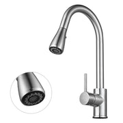 Yescom Pull Down Kitchen Faucet with Sprayer 2.2GPM Brushed Nickel Image