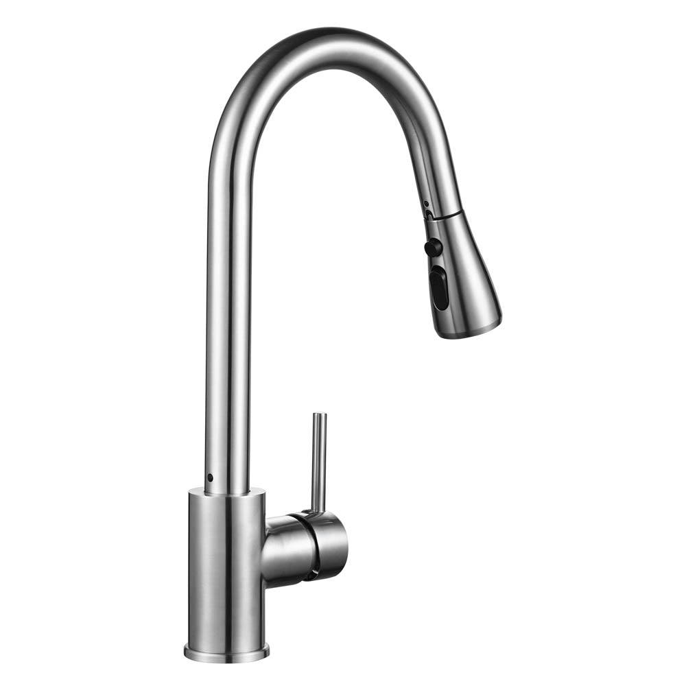 Yescom Pull Down Kitchen Faucet with Sprayer 2.2GPM Brushed Nickel Image