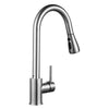 Aquaterior Pull Down Kitchen Faucet with Sprayer 2.2GPM Brushed Nickel