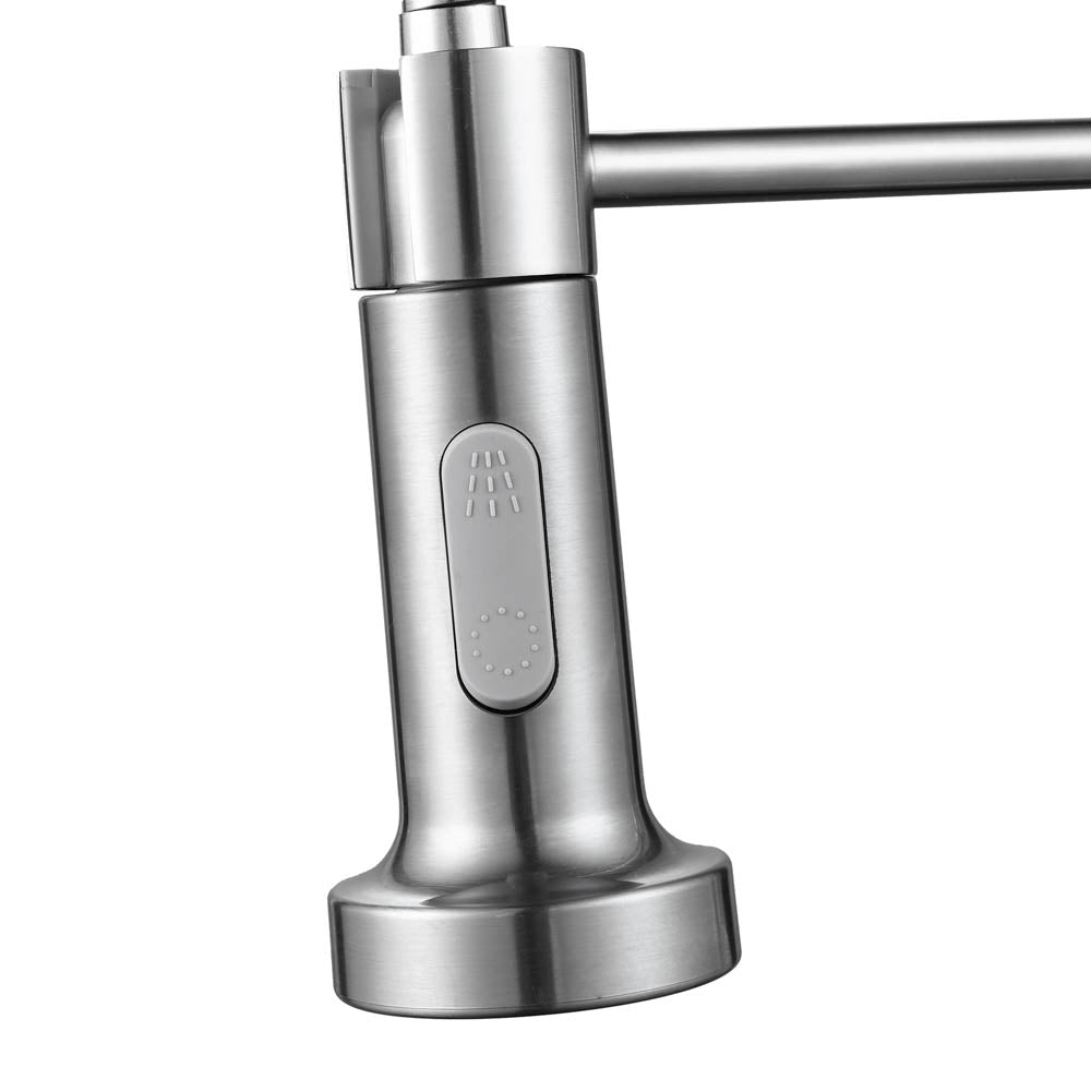 Yescom Kitchen Faucet with Sprayer 2.2GPM Brushed Nickel Image