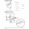 Yescom Universal Golf Club-Ball Washer Cleaner with Ball and Brackets