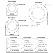 Yescom Badge Button Maker Pins for Backpacks 100 Parts Image