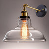 Yescom 11 in Clear Glass Wall Lamp 1 Light