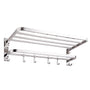 Yescom 23" Stainless Steel Towel Shelf Rack Wall-Mounted Towel Holder, Chrome Image