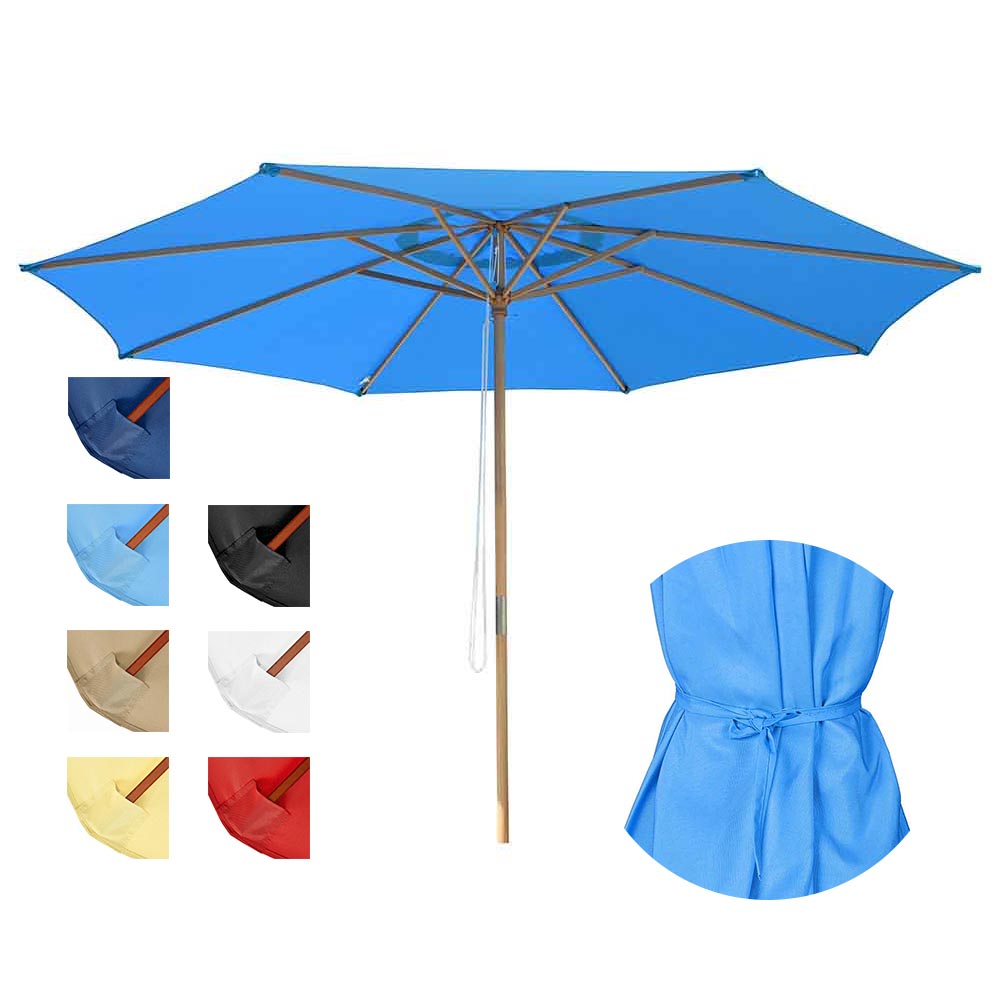 Yescom 13ft Patio Wood Market Umbrella Multiple Colors Image